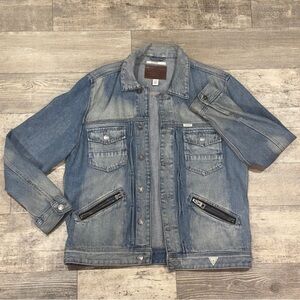 Guess Denim Dillon Button Up Jean Jacket in Men’s Size Large